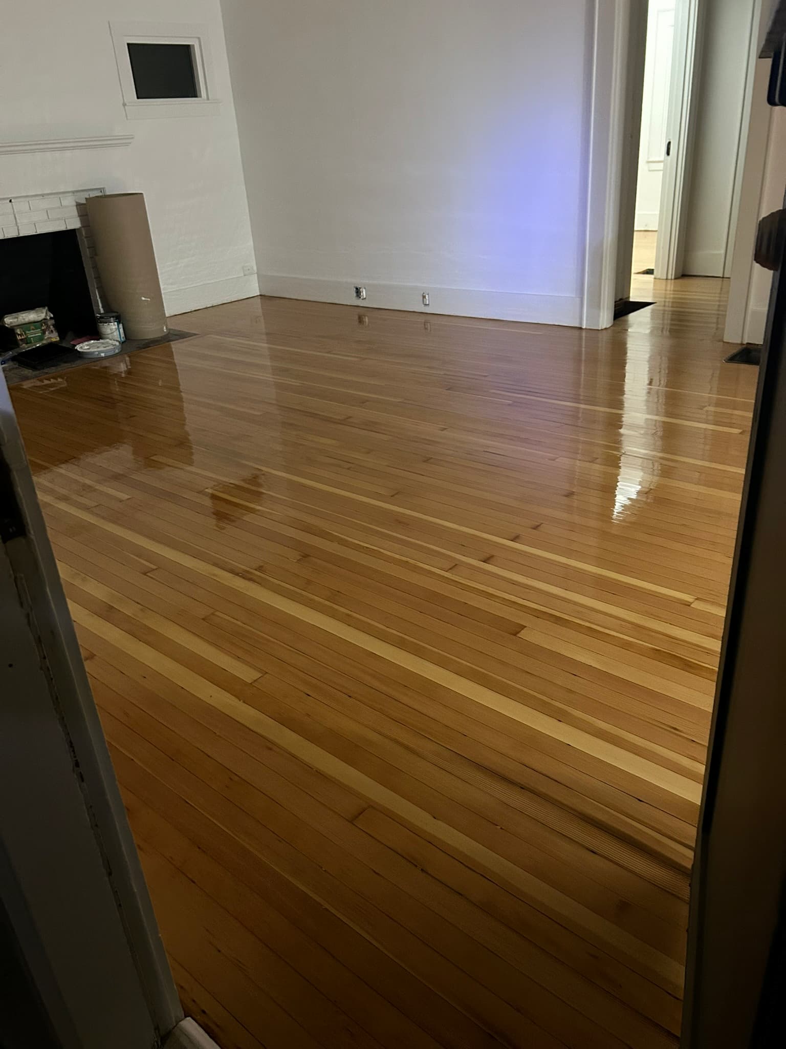 Church Street Portland hardwood floors after restoration